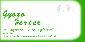 gyozo herter business card
